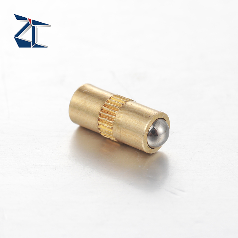 Émbolo de bola de carga de resorte de latón con pasadores de émbolo de punta esférica de doble cara de alta calidad