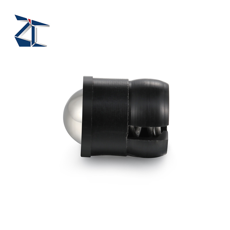 Posicionadores de resorte Press Fit lisos con collar y bola autosujetante