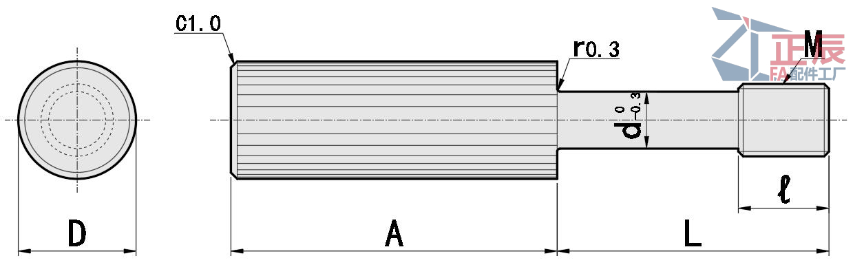 Tornillos Cautivos Cabeza Plana Larga Moleteada Acero Inoxidable GUTBR