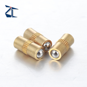 Émbolo de bola de carga de resorte de latón con pasadores de émbolo de punta esférica de doble cara de alta calidad