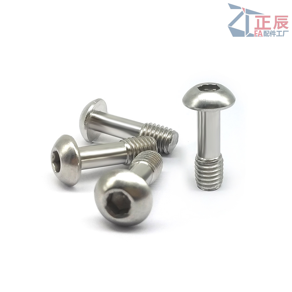 Tornillos cautivos de cabeza de botón CBBT de acero inoxidable con accionamiento hexagonal