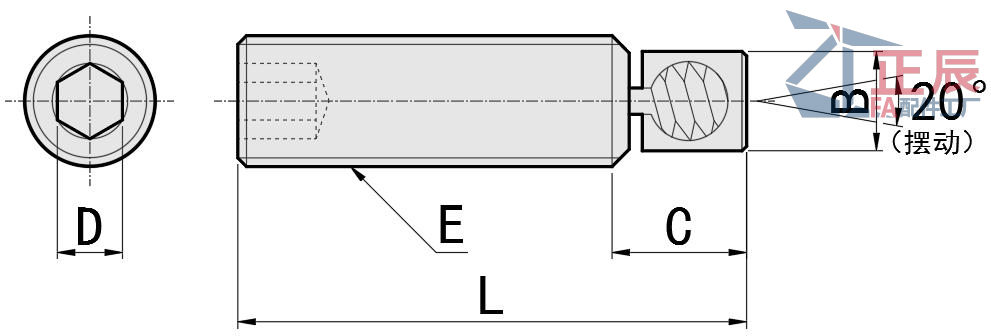  Tornillos sin cabeza, con cabeza esférica ZT58