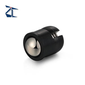 Posicionadores de resorte Press Fit lisos con collar y bola autosujetante