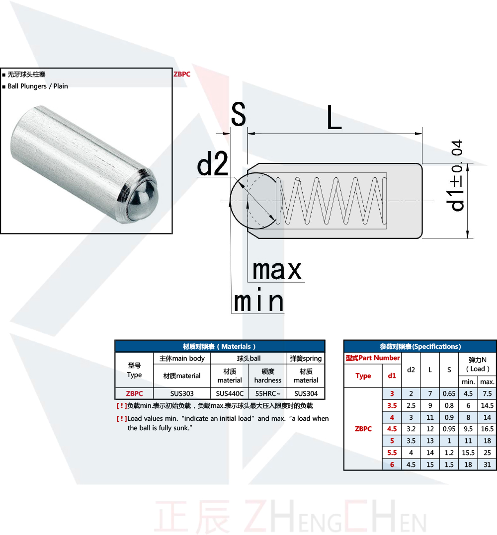  &Eacute;mbolo de bola de ajuste a presi&oacute;n